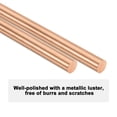 thumbnail image 4 of Uxcell 2-Pack Varilla Redonda de Cobre 7mm x 100mm T2 Cobre, 4 of 7