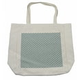thumbnail image 1 of Dusty Blue Shopping Bag, Print of Owl Lover Theme on Branches Big-Eyed Animal, Eco-Friendly Reusable Bag for Groceries Beach and More, 15.5" X 14.5", Cream, by Ambesonne, 1 of 2