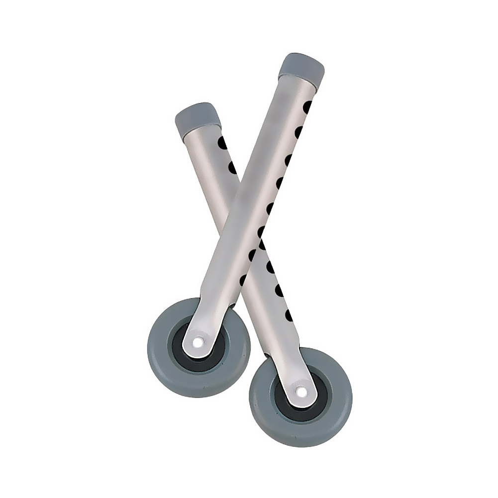 Drive Medical Universal Walker Wheel Kit with 2 Wheels and 2 Glides