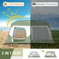thumbnail image 2 of Ktaxon 10-Person Instant Cabin Tent Perfect for Outdoor Adventures, Picnics, Camping, and Gatherings with Friends Green, 2 of 9