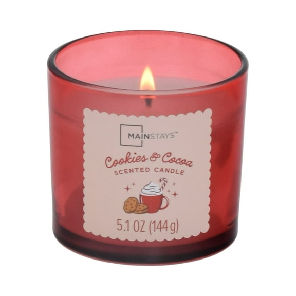 Mainstays 1-Wick Ice Cream Truck Scented Jar Candle, Cookies & Cocoa, 5.1oz.