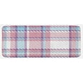 thumbnail image 1 of Checkered Kitchen Mat, Antique Clothing Pattern Design with Retro Display English Culture, Plush Decorative Kitchen Mat with Non Slip Backing, 47" X 19", Lilac Purple Pale Blue, by Ambesonne, 1 of 1