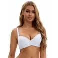 thumbnail image 5 of Unique Bargains Full Coverage Lace Bra 2 Pcs D 40 White, 5 of 6