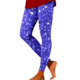 thumbnail image 2 of QHFBli Mardi Gras Leggings for Women Shiny Legging Pants High Waisted Yoga Pants Dark Blue-9 XL, 2 of 4