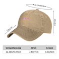 thumbnail image 4 of ZICANCN Princess Letters Adjustable Baseball Cap Women , Hats for Men Adult Washed Cotton Denim Baseball Caps Fashion Natural, 4 of 6