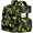 Green, variant on Basketball Luminous Backpack 3 Set Waterproof Bookbag Dourable Computer Bags Daily Packs Lunchbox Pencil Box