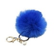 thumbnail image 2 of Ludlz Colorful Women Faux Rabbit Fur Ball Pompom Keychain Phone Handbag Charm Pendant, 2 of 8
