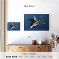 thumbnail image 4 of Elephant Stock F-22 Raptor Fighter Plane Wall Art - Horizontal Canvas Wall Art - Living Room Wall Decor - Military Canvas - Blue And Gray Decor - 12" x 8", 4 of 8