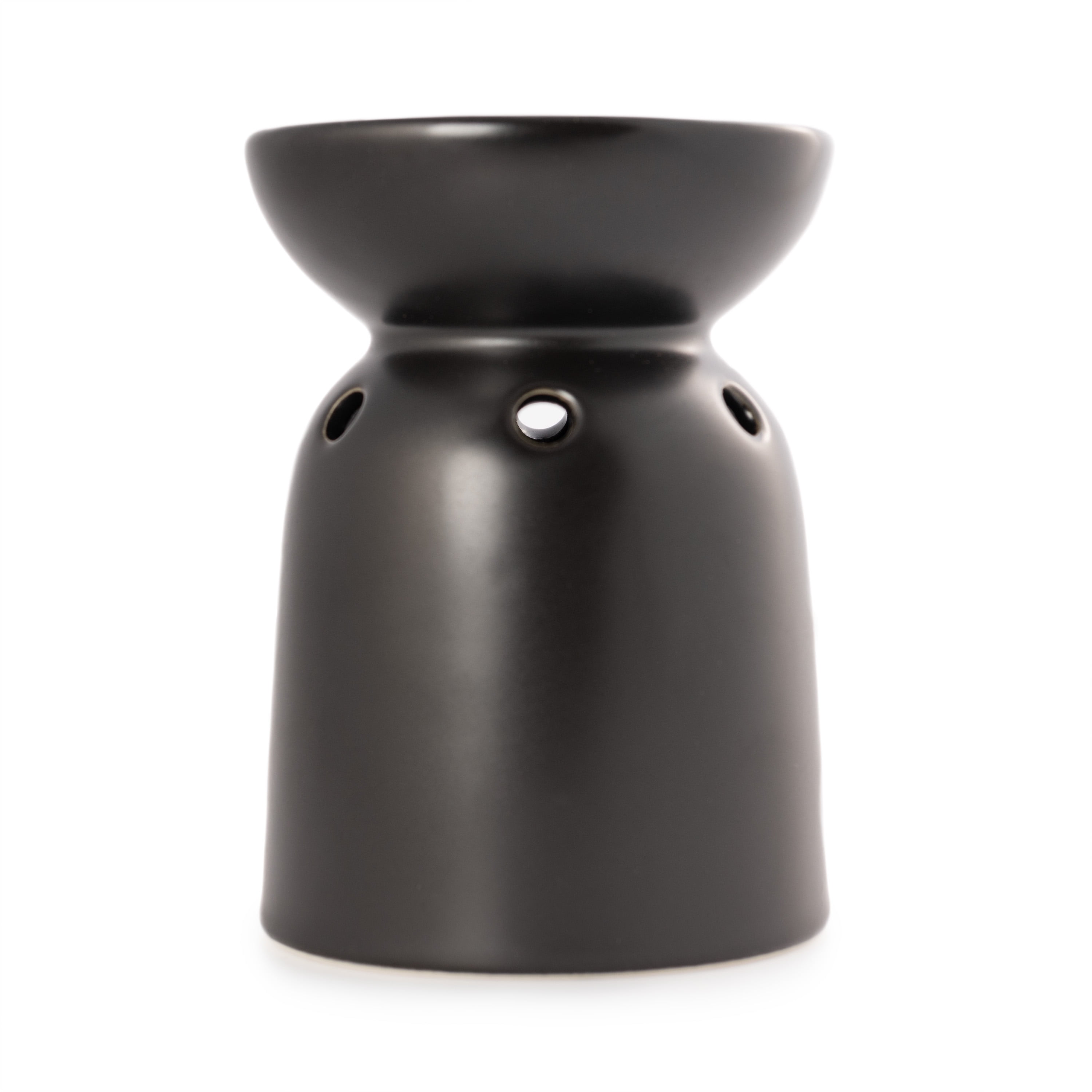 (2 pack) Mainstays Ceramic Tealight Warmer, Black, 1 Pc