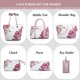 thumbnail image 2 of Set de 2 monederos y bolsos juveniles para mujer, 6 unidades, color rosa, 2 of 9
