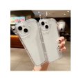 thumbnail image 2 of 1pc Transparent Uv Coated Phone Case Soft Cover For Apple Iphone, 2 of 4
