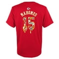 thumbnail image 3 of Youth Patrick Mahomes Red Kansas City Chiefs Mainliner Drip Player Name & Number T-Shirt, 3 of 3