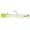White/Chartreuse Top, variant on Northland Fishing Tackle Level-Head Predator Tube, 1/card, 3/4oz, 3/0 HK - White