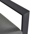 thumbnail image 4 of Modway Tahoe Outdoor Patio Powder-Coated Aluminum Modular Right-Facing Loveseat in Gray Charcoal, 4 of 9