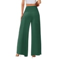 thumbnail image 5 of Women's Palazzo Lounge Pants Wide Leg High Waist Pull-On Flowy Toursers with Pockets S, 5 of 5