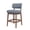 Gray, variant on Hawsaiy Counter Height Bar Stools Set of 2, Mid Century Modern Boucle Barstools with Solid Wood Frame, Upholstered Kitchen Island Stools with Backrest & Footrest, Beige