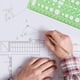 thumbnail image 5 of Conjunto de plantillas de dibujo Regla Plantillas de bricolaje para estudiantes Herramienta de dibujo circular, 5 of 5