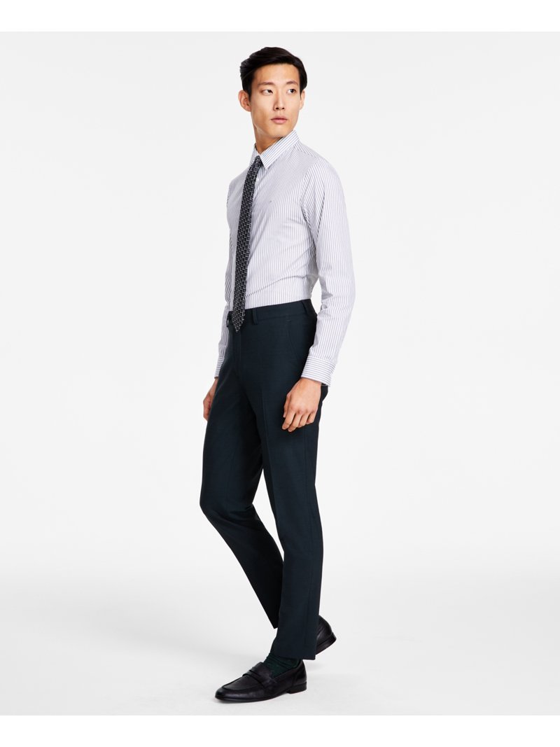 bar iii slim fit dress pants Bar III Men's Slim-Fit 100% Linen Suit Pants, Created for Macy's