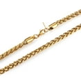 thumbnail image 7 of HZMAN 5.0mm Stainless Steel Gold Wheat Chain Necklaces for Men Women Classic Cool Link Chain Necklace Jewelry Gift 16" -30" (Gold,22), 7 of 7