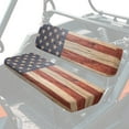 thumbnail image 2 of Binienty Red American Flag UTV Cushion Covers for Kawasaki Mule 2009-2024 4000 4010/2001-2018 3000 3010, Polyester Dustproof Adjustable UTV Replacement Seat Cover for Mule 4000 Seat Accessories Parts, 2 of 8