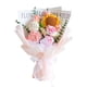 thumbnail image 1 of Ramo de flores artificiales de punto, ramo de flores de ganchillo, arreglos florales para el día de la madre, flores tejidas para aniversario del, 1 of 9