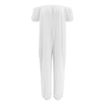 thumbnail image 3 of HXWCHs Combinaisons à Jambes Droites pour Femmes Grande Taille Combinaison pour Femmes Épaules Dénudées Mode Combinaison Taille Haute et Pantalon Grand Extensible Confortable Design m Blanc, 3 of 4