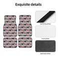 thumbnail image 4 of Fotbe Dachshund Dog Heart Juego de 4 Tapetes para Auto con Estampado – Alfombrillas de Goma Reforzada, Diseño Antideslizante, Protección para Todo el Año – Vehículos, Autos, Camionetas y SUVs, 4 of 7
