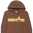 thumbnail image 2 of Bass Outdoor Men's Calwood Retro Logo Fleece Hoodie Brown Size Medium, 2 of 3