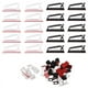 thumbnail image 1 of 60 piezas de soportes de pared adhesivos para cables, organizadores de cables para debajo del escritorio, para LED, cable USB, 1 of 8