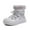 Silver, variant on Kids Snow Boots - Insulated Warm Lined Winter Boots for Toddlers Black 9 Y-9.5 Y