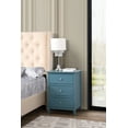 thumbnail image 2 of Dtwnek 3 Drawer Nightstand Beside Table for Living Room, Bedroom, Office, Blue, 2 of 6