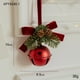 thumbnail image 3 of Adornos navideños, adornos navideños, regalos navideños, pajarita de terciopelo rojo de Navidad, colgante de hierro, decoración de escena, colgante, decoración de árbol de Navidad, colgador de puerta,, 3 of 3