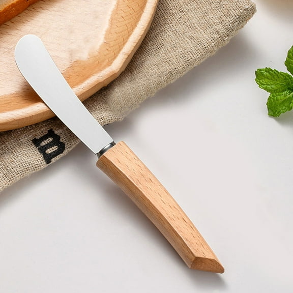 KALLORY Stainless Butter Spreader Knife with Holes Long Handle Bread Cream