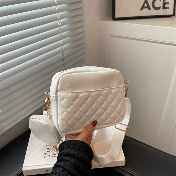 Bolsos Bandolera De Cuero Bolso cruzados de cuero de moda con cremallera para mujer de mano para viajes de compras