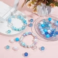 thumbnail image 3 of 1 Box 10 Colors 60Pcs 16mm Acrylic Beads Bulk Large Blue Plastic Beads Big Transparent Opaque Bubblegum Ball Candy Round Beads for Jewelry Making Diy Bracelets Necklaces Supplies Women Adult for DIY, 3 of 4