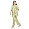thumbnail image 2 of Set estampado de hojas Roman Fashion /Tallas Extras, 2526 (Lima) verde claro 40, 2 of 7