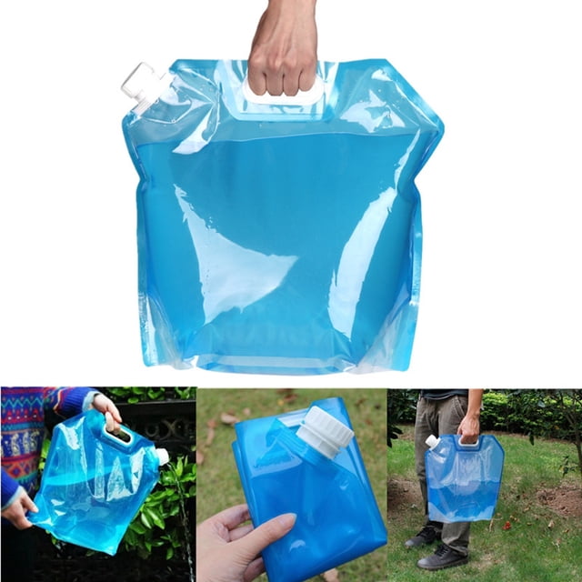 Ymiko 10L Water Carrier Outdoor Folding Drinking Water Container Storage Lifting Bag