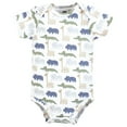 thumbnail image 5 of Hudson Baby Cotton Bodysuits, Wild Leaf Safari, 0-3 Months, 5 of 5