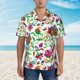 thumbnail image 2 of Balery Paisley Camisas hawaianas de manga corta para hombre, camisas playeras de corte holgado, camisas de vacaciones con botones,X-Large, 2 of 7