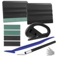thumbnail image 1 of Amzdepot Window Tint Kit, Profession Car Wrap Kit with Felt Squeegee and Felt Replacements, Craft Knife and Blades, Safe Vinyl Cutter, Micro Squeegee for Vinyl Wrap Tools Tint Tools, 1 of 1