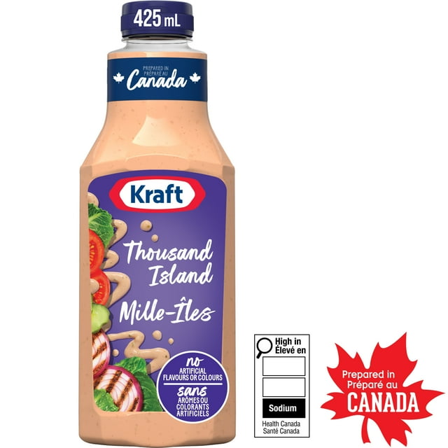 Kraft Thousand Island Salad Dressing, 425 mL Bottle