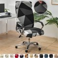thumbnail image 2 of Funda elástica con estampado geométrico para silla de oficina, Protector de LICRA para Reposabrazos de Gaming, 1 unidad, 2 of 5