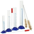 thumbnail image 1 of Shisuyan 1 Set Glass Cylinder Graduated Measuring Cylinder Set with Cleaning Brushes and Dropper, 1 of 9
