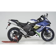 HHH Fully Assembled and Tested Upgraded Titan 250 EFI Motorcycle Scooter for Adults 250cc Bike Manual 6 Speed 17 inch Wheels ( Blue )