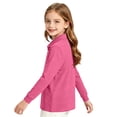 thumbnail image 3 of Kids Polo Shirts Boys Girls School Uniform Long Sleeve Shirt Cotton Collared Tops Soft Casual School Wear Basic Golf Shirt,2-3Y,Hot Pink, 3 of 7