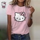 thumbnail image 3 of Camiseta de manga corta informal para mujer, con estampado de dibujos animados de Hello Kitty, para verano, 3 of 5
