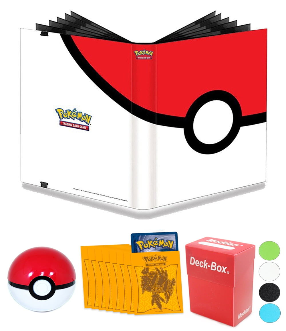 Pokemon Pokeball 9 Pocket FullView PRO Binder Album + 65 Sleeves