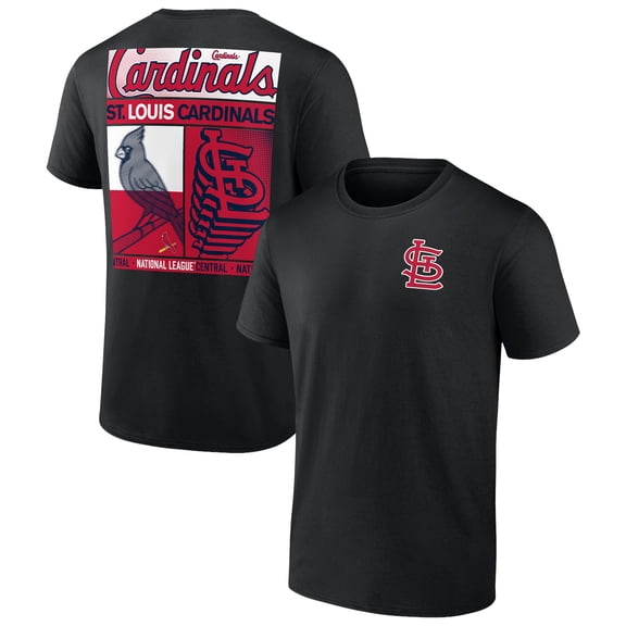 Men's Profile Black St. Louis Cardinals Big & Tall Two-Sided Graphic T-Shirt