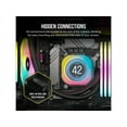 CORSAIR iCUE Link H100i LCD Liquid CPU Cooler 240mm AIO QX120 RGB Fans 2.1” IPS LCD Screen