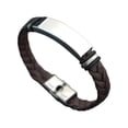 thumbnail image 1 of Pulsera del día de San Valentín Pulsera de pareja Decoración Joyería de muñeca con dijes ligeros para Acción de Gracias Día de la Madre Aniversario Marrón Plata, 1 of 8